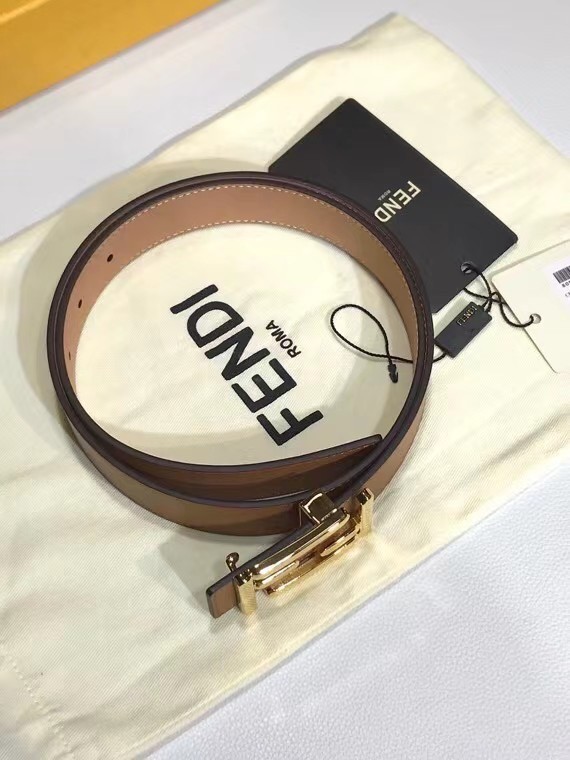 Fendi Leather Belt F2372 30mm