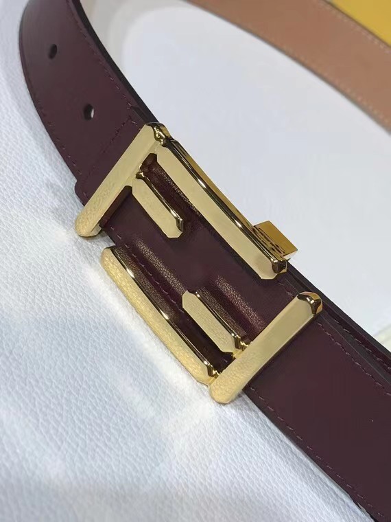 Fendi Leather Belt F2374 30mm