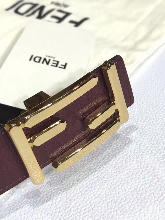 Fendi Leather Belt F2374 30mm