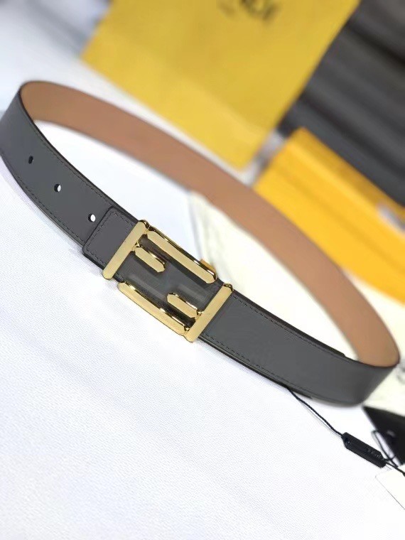 Fendi Leather Belt F2376 30mm