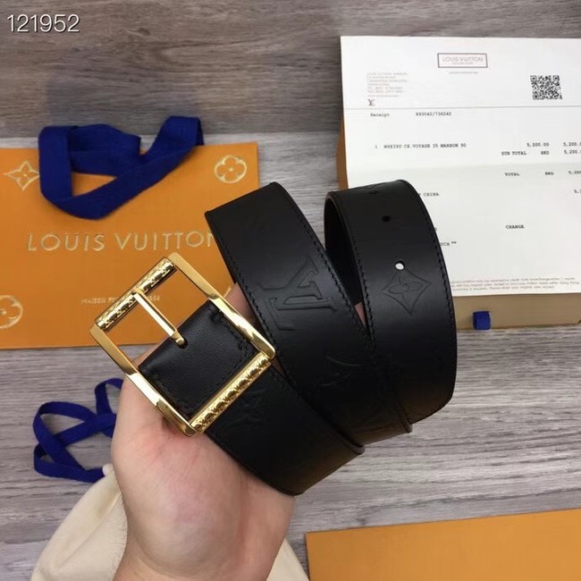 Louis Vuitton REVERSO 40MM REVERSIBLE BELT MP311V gold-color hardware