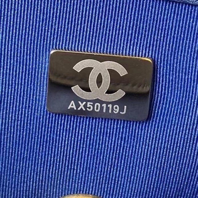 Chanel Flap Shoulder Bag Original leather AS2638 blue