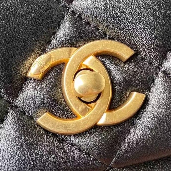 Chanel Flap Shoulder Bag Original leather AS2734 black