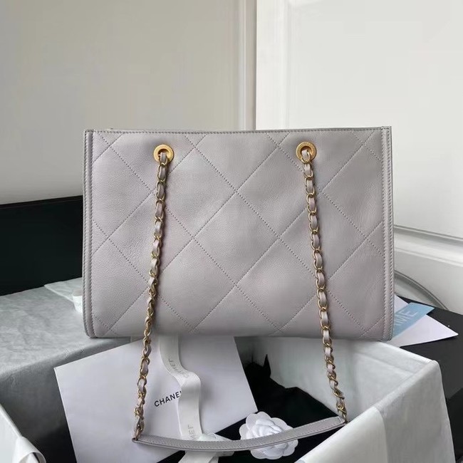 Chanel Shopping Bag Original leather AS2752 grey
