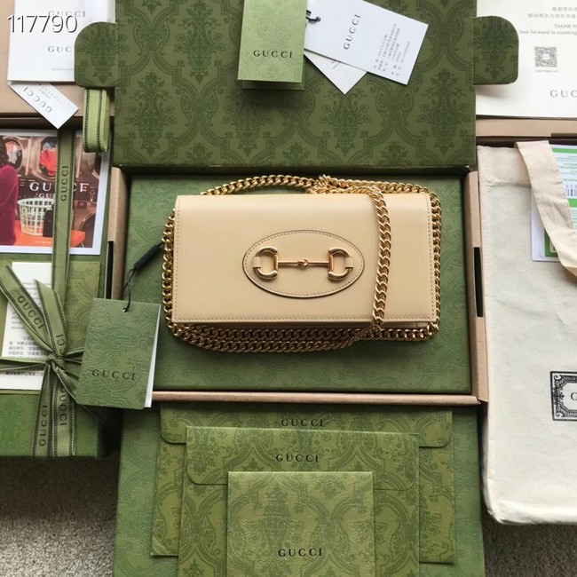 Gucci Horsebit 1955 wallet with chain 621892 Beige