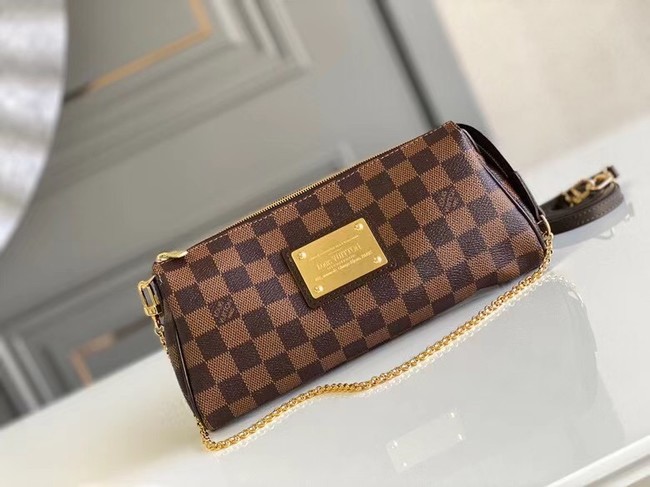 Louis Vuitton Original Damier Ebene Canvas Eva Clutch N55213