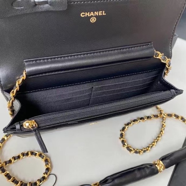 Chanel Flap Shoulder Bag mini Original leather AS2755 black