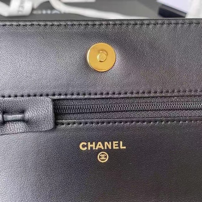 Chanel Flap Shoulder Bag mini Original leather AS2755 black