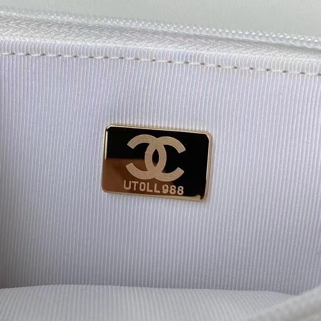 Chanel Flap Shoulder Bag mini Original leather AS2755 white