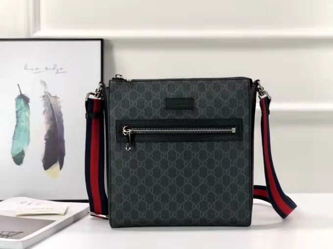 Gucci Canvas Messenger Bag 181065 black