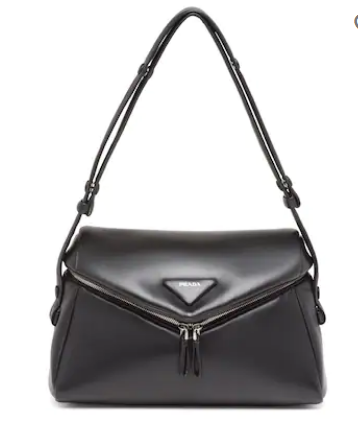 Padded nappa leather Prada Signaux bag 1BC165 black