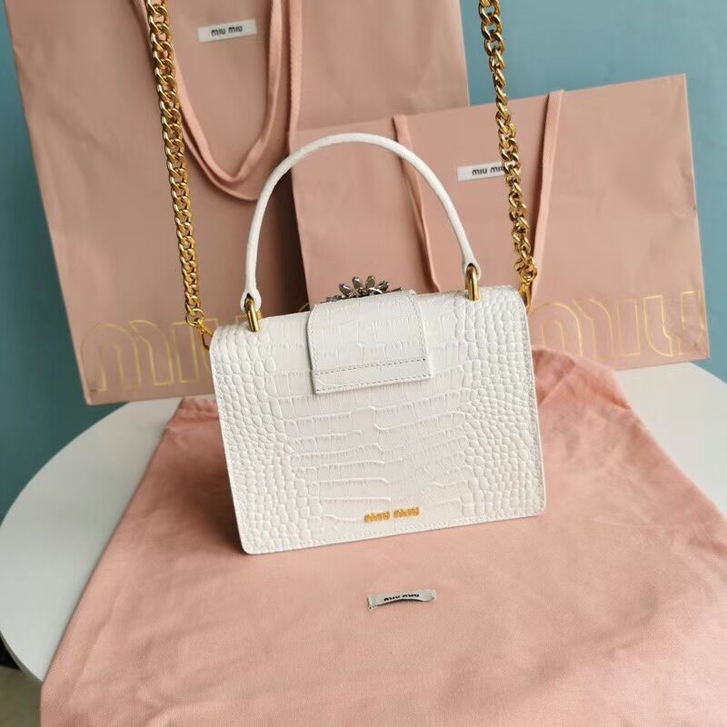 miu miu Matelasse Nappa Leather mini tote Bag 5EA196 pink