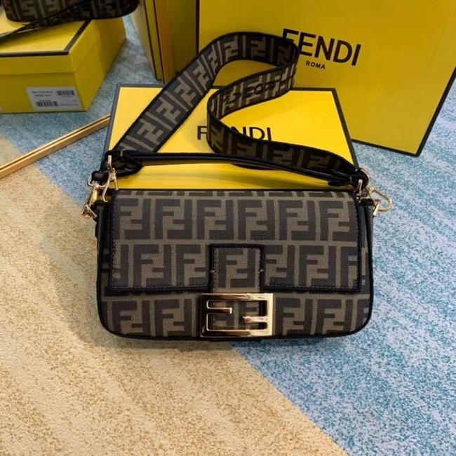 Fendi BAGUETTE Brown fabric bag 8BR600A6