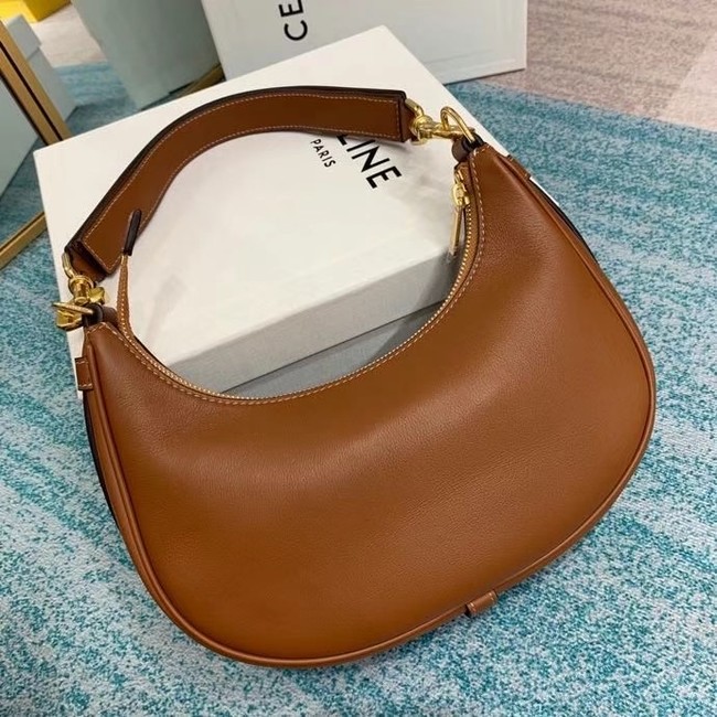 Celine MEDIUM STRAP AVA BAG IN SMOOTH CALFSKIN 196923 TAN