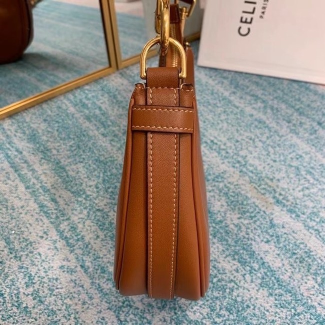 Celine MEDIUM STRAP AVA BAG IN SMOOTH CALFSKIN 196923 TAN