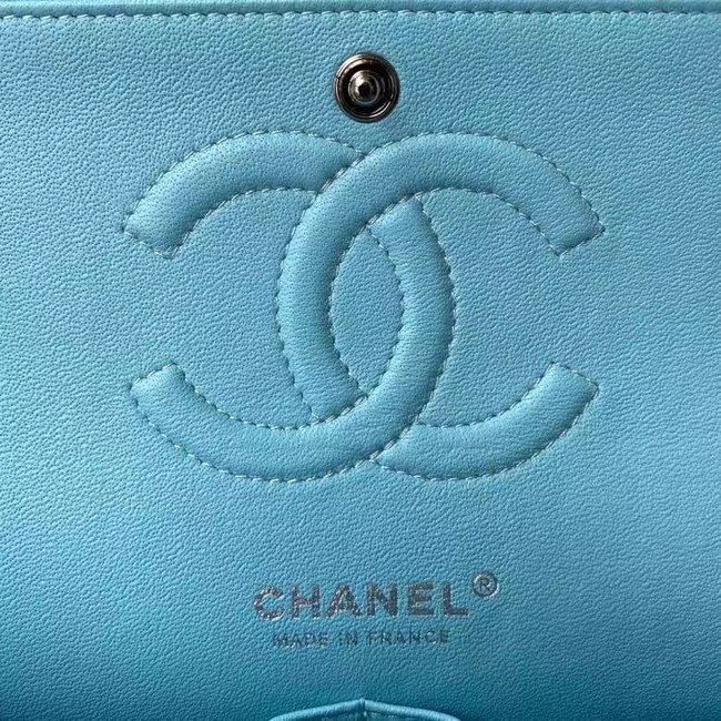 Chanel Flap Shoulder Bag Original leather 1112 sky blue