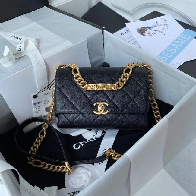 Chanel Flap Shoulder Bag Original leather AS2711 black