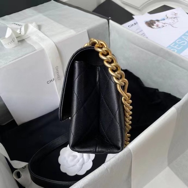 Chanel Flap Shoulder Bag Original leather AS2711 black