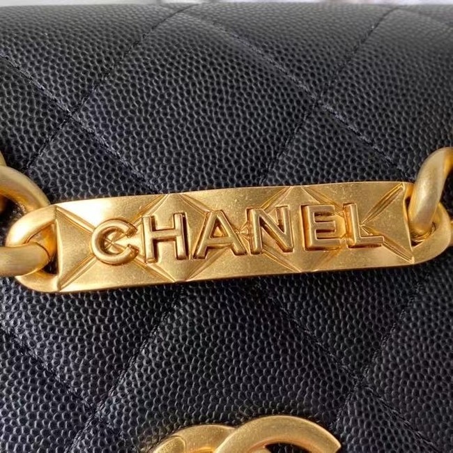 Chanel Flap Shoulder Bag Original leather AS2711 black