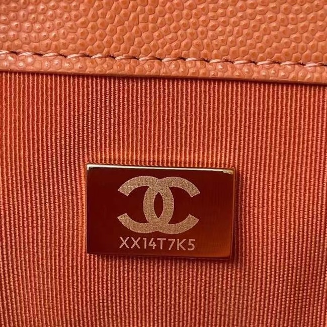 Chanel Flap Shoulder Bag Original leather AS2711 orange