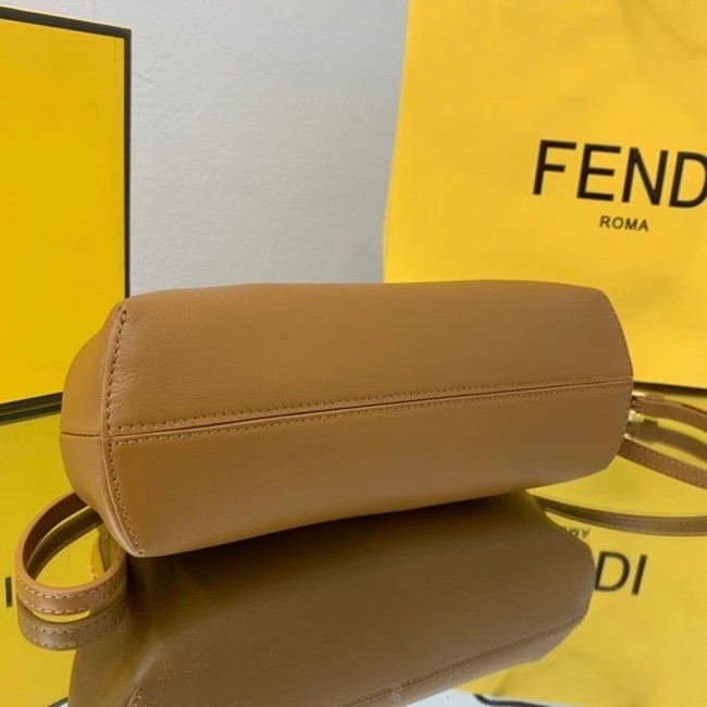 FENDI FIRST SMALL caramel leather bag 8BP129A