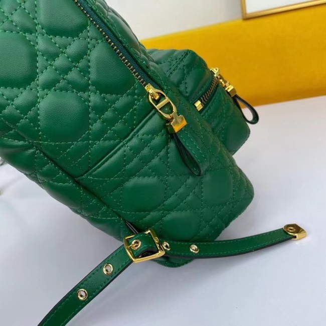 SMALL DIOR BACKPACK Cannage Lambskin M9222U green