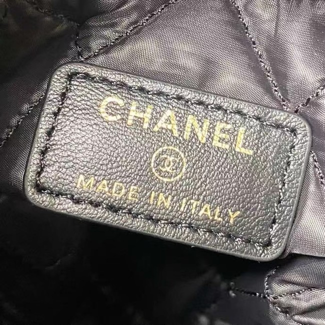 Chanel Drawstring Bag Lambskin & Gold Metal AP2257 black