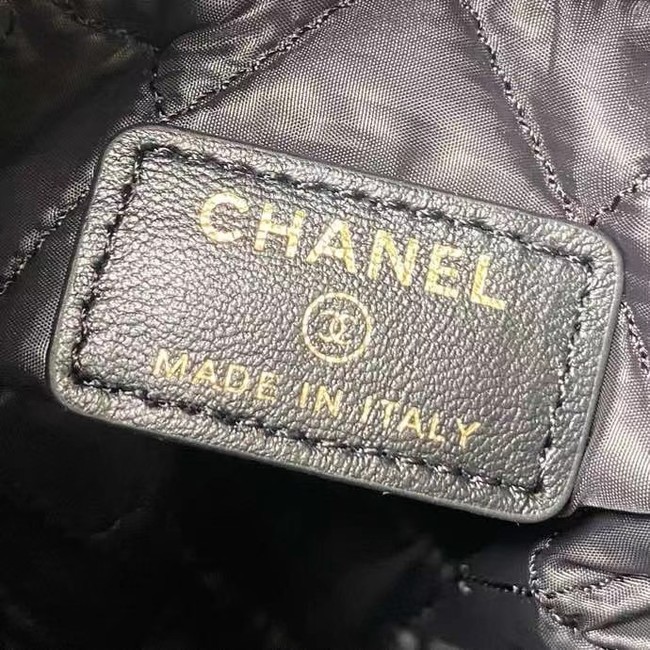 Chanel Drawstring Bag Lambskin & Gold Metal AP2257 black