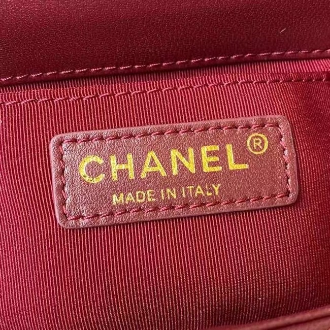 Chanel Flap Shoulder Bag Original leather AS2633 Wine