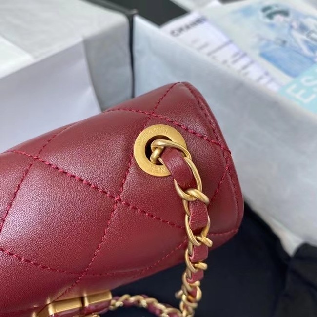 Chanel Flap Shoulder Bag Original leather AS2633 Wine