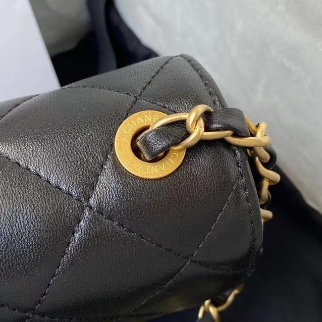 Chanel Flap Shoulder Bag Original leather AS2633 black