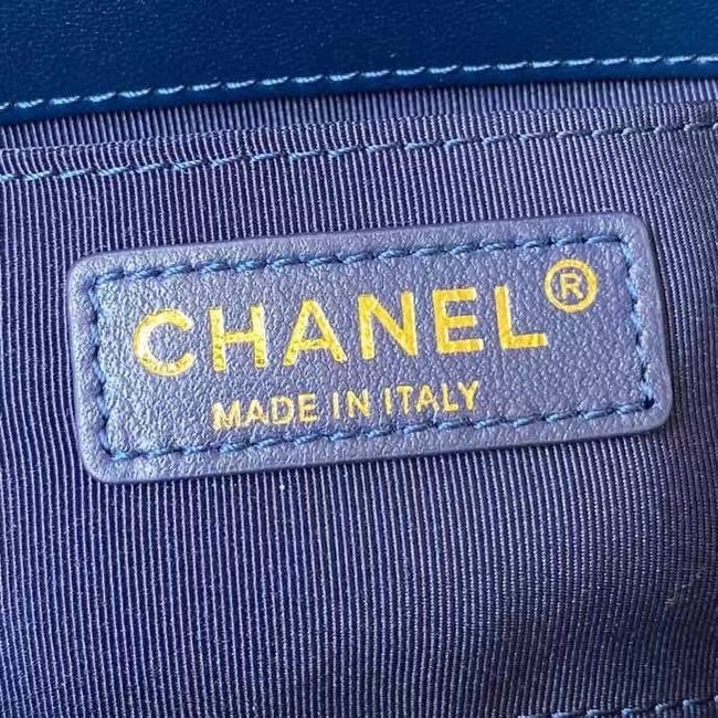 Chanel Flap Shoulder Bag Original leather AS2633 blue