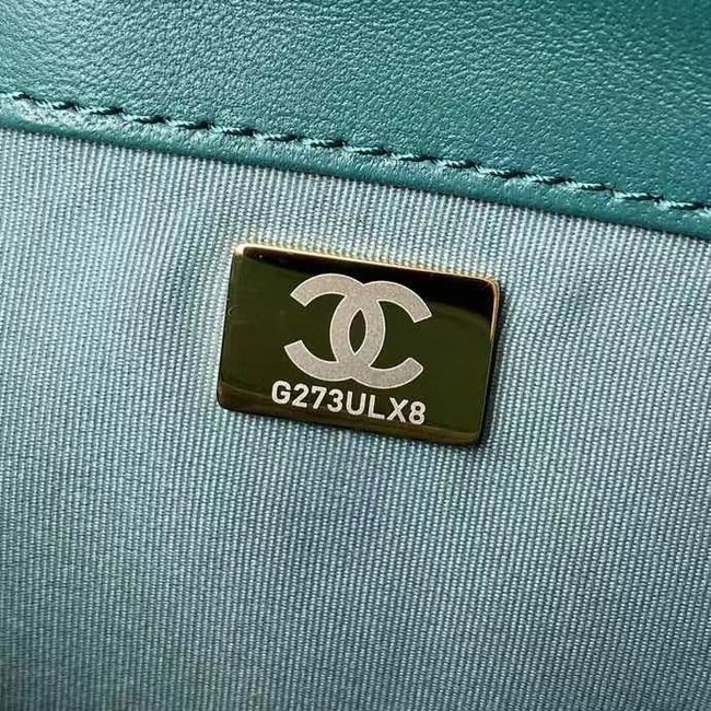 Chanel Flap Shoulder Bag Original leather AS2633 green