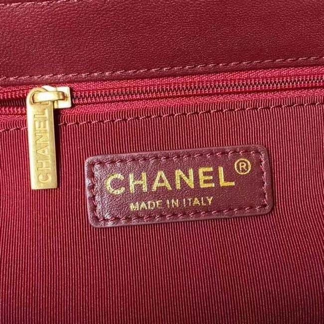 Chanel Flap Shoulder Bag Original leather AS2634 Wine