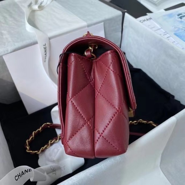 Chanel Flap Shoulder Bag Original leather AS2634 Wine