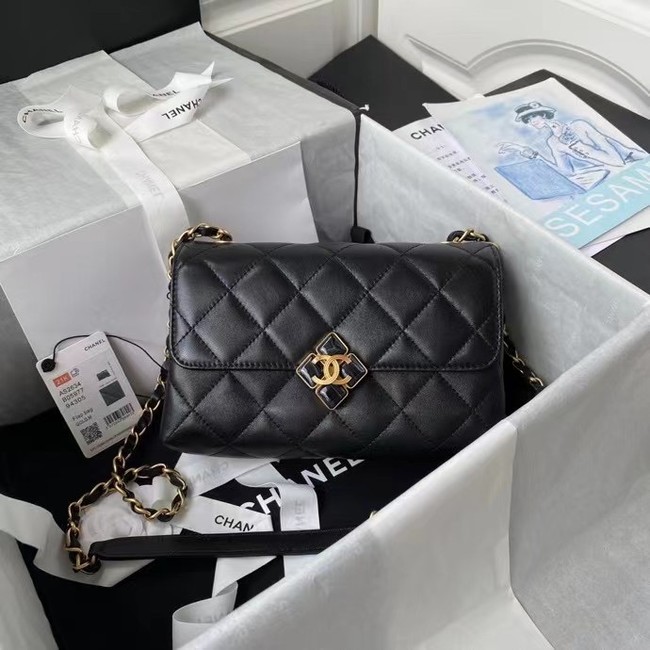 Chanel Flap Shoulder Bag Original leather AS2634 black