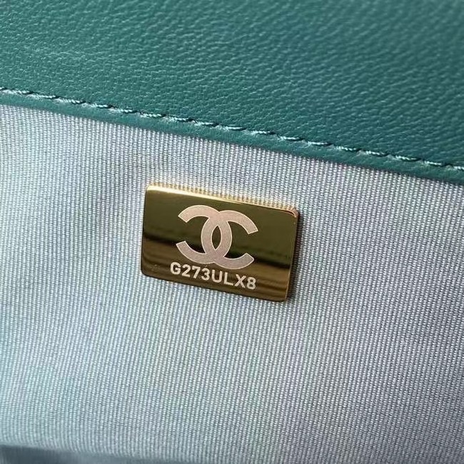 Chanel Flap Shoulder Bag Original leather AS2634 green