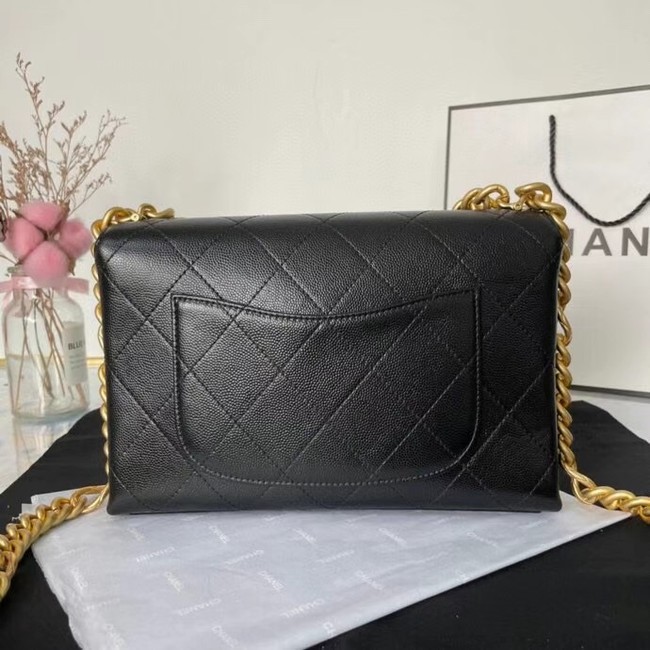 Chanel Flap Shoulder Bag Original leather AS2764 black