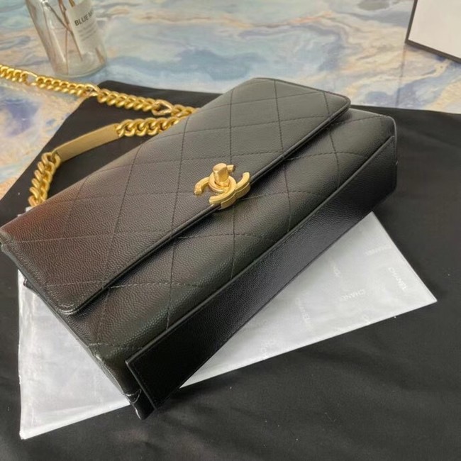 Chanel Flap Shoulder Bag Original leather AS2764 black