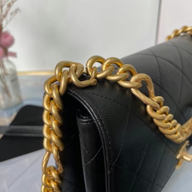 Chanel Flap Shoulder Bag Original leather AS2764 black