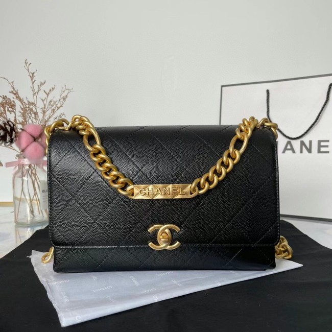 Chanel Flap Shoulder Bag Original leather AS2764 black