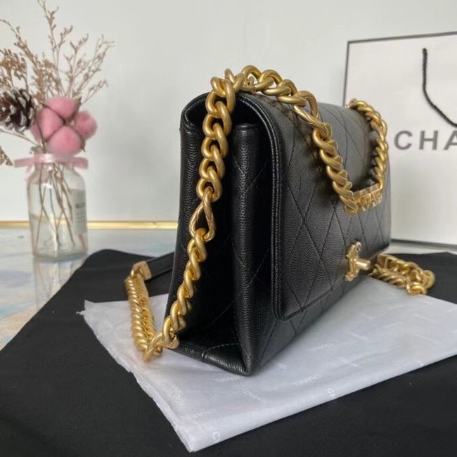 Chanel Flap Shoulder Bag Original leather AS2764 black