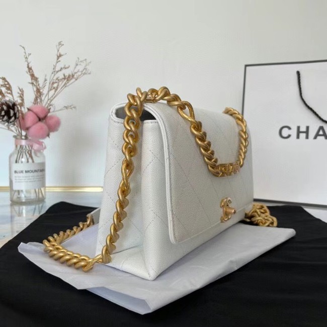 Chanel Flap Shoulder Bag Original leather AS2764 white