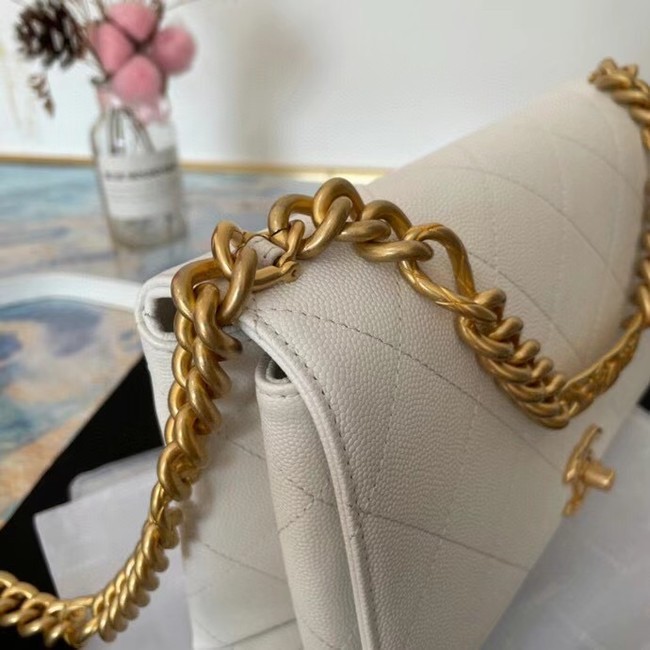 Chanel Flap Shoulder Bag Original leather AS2764 white