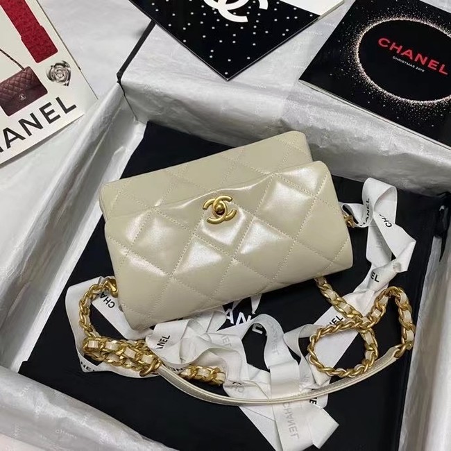 Chanel Flap Shoulder Bag Original leather AS9957 beige