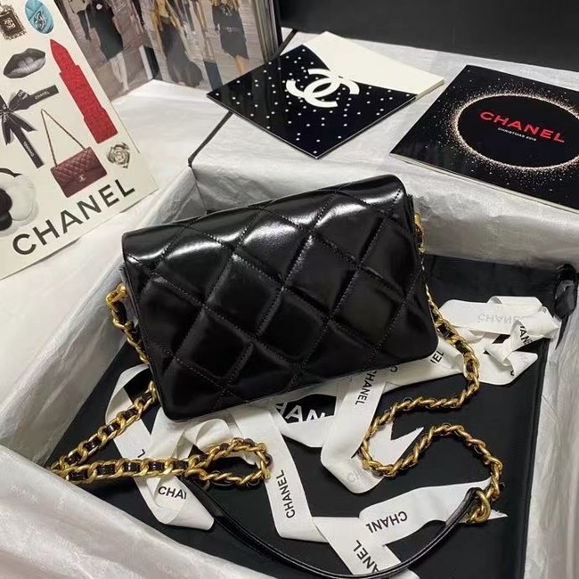 Chanel Flap Shoulder Bag Original leather AS9957 black