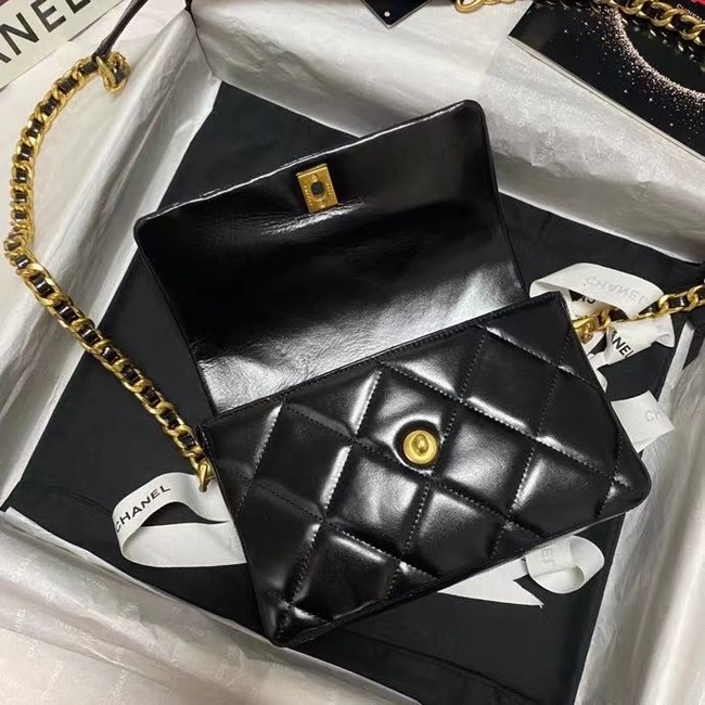 Chanel Flap Shoulder Bag Original leather AS9957 black