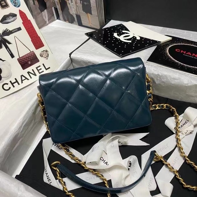 Chanel Flap Shoulder Bag Original leather AS9957 blue