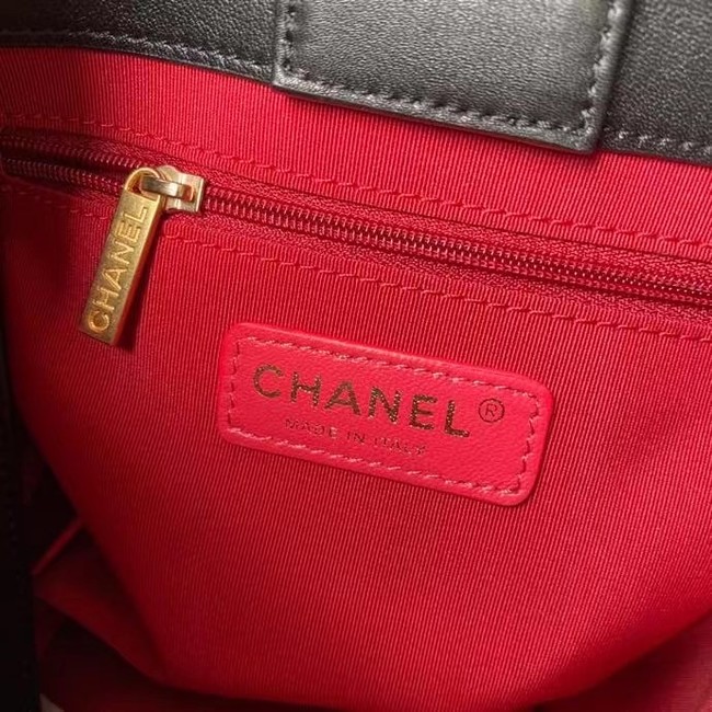 Chanel leather Shoulder Bag AS2750 black