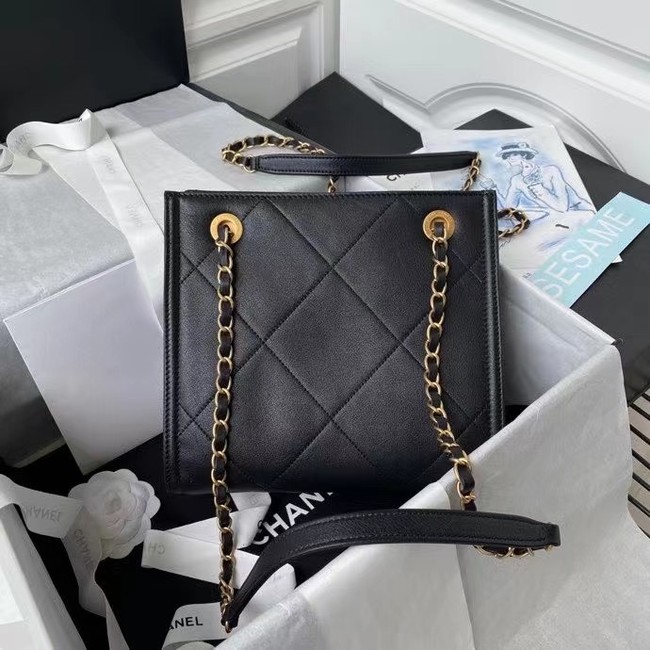 Chanel leather Shoulder Bag AS2750 black
